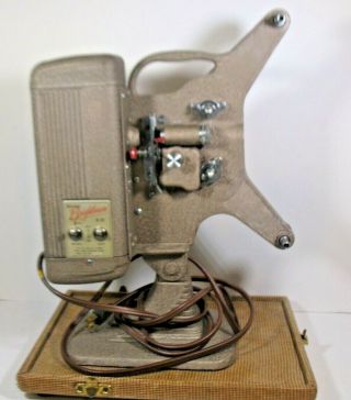 Vintage Keystone Brightbeam K - 70 8mm Movie Projector With Portable Case