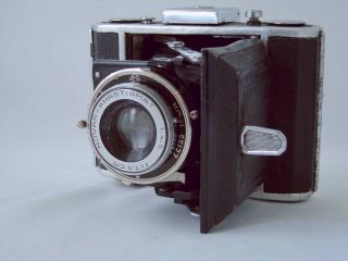 Vintage Zeiss Ikon Novar - Anastigmat 1:4.  5 F7.  5cm Roll Film 120 Camera W/case