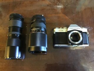 Mamiya /sekor Msx 500 35mm Film Camera With 2 Lenses.