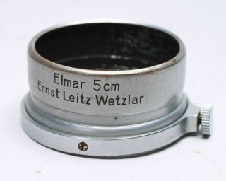 Leica Leitz - Fison - Elmar 5cm 50mm Slip On Lens Hood Shade - Chrome