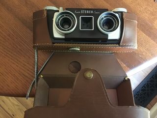 Vintage Kodak Stereo 35mm Film Camera W/leather Case