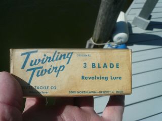 Twirling Twirp Vintage Lure Box Only Scarce,  Watt Tackle,  As Hard To Find As Lure
