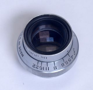 Dejur Vintage Colorstigmat Movie Film Camera Lens 89mm F/4.  5 Cine Usa