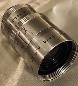 Kodak Cine Ektanon 6.  5mm F1.  9 D - Mount Cine Camera Lens