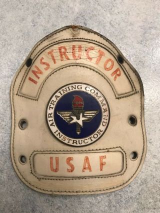 Vintage Usaf Pin Air Training Command Instructor Air Force Military Shoulder Pad
