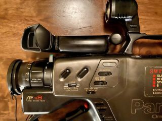Panasonic PV - 610D Omnimovie 8.  5 - 68mm 1:1.  2 VHS HQ Video Camcorder w/Accesories 3