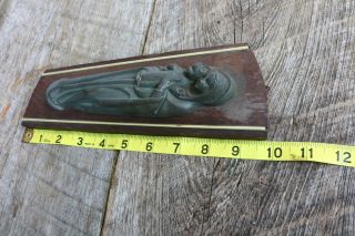 Vintage 3 dimensional Madonna Mary Child Jesus Wall Placque Old Steam Cast JB 2