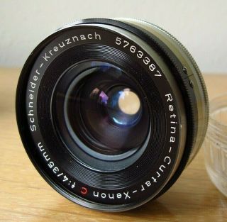 Kodak Retina Iiic 35mm F/4 Wide Angle Lens W Case Cond.