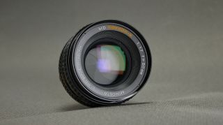 Minolta Md Rokkor - X 50mm F1.  7 Mount Lens.  Great For Mirrorless Digital Cameras.