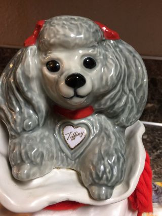 Tiffiny the Poodle Jim Beam Vintage 1970 ' s Empty Decanter Collectible Pre - owned 2