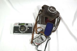 Vintage Petri Orikkor Camera Kuribayashi W Case Seknoic Light Meter