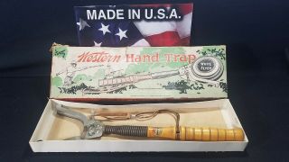 Vintage Winchester - Western Olin Mathieson Hand Trap White Flyer Usa Gun