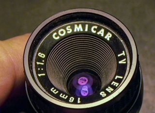 Cosmicar 16mm F:1.  6 Cmt.  Lens Pentax Q Q10 Q7 Q - S1 Or Nikon 1 Series 9,  Cond