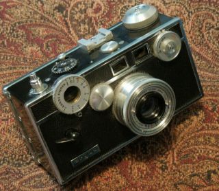 Vintage 1955 Argus C3 The Brick With Shoe Range Finder Camera Leather Case 35mm