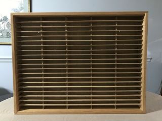 Napa Valley Vintage Wooden Cassette Tape Display/storage Case (holds 100 Tapes)