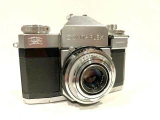 Zeiss Ikon Contaflex 35mm SLR Film Camera W/ Tessar 45mm f/2.  8 Lens - 2