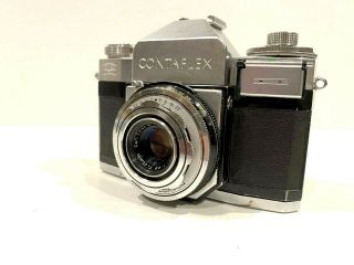 Zeiss Ikon Contaflex 35mm SLR Film Camera W/ Tessar 45mm f/2.  8 Lens - 3