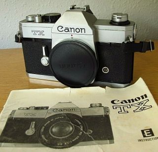 Canon Tx 35mm Slr Camera Body Only W Strap & Battery Great Cond