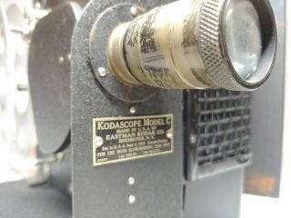 Kodak 16mm Movie Projector Kodascope C 1927 With Metal Case 3