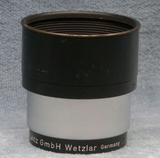 Ernst Leitz Fikus 5 - 13.  5cm Adjustable Metal Clamp - On Lens Hood For Elmar Lenses