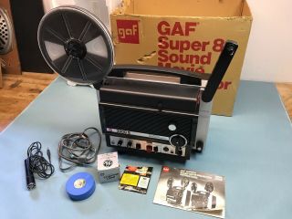 Vtg Gaf 3000s 3000 S 8 Mm Eight Sound Movie Film Projector Parts Good Lamp