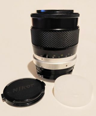 Nikon Nikkor - Q 135mm F/2.  8 Non - Ai Lens With Front & Rear Cap