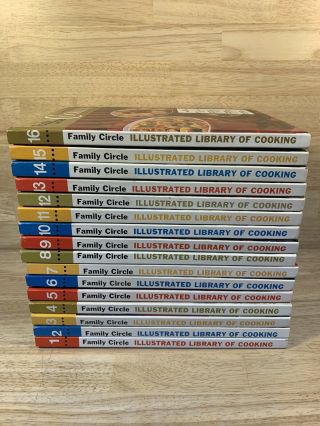 Vintage Family Circle Illustrated Library Of Cooking 1972 Cookbook Set Vol 1 - 16