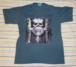 Elp Vintage Official 1996 World Tour Xl T - Shirt Unworn Emerson Lake Palmer
