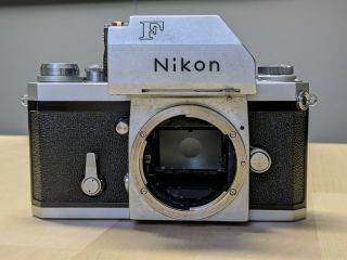 Early Nikon F Photomic 35mm Slr Film Camera W/ Case