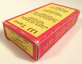 Vintage 1JJ Tarot Cards Complete w/ Instructions - 1974 Made In Switzerland 3