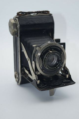 Vintage Beier Precisa Folding 6x4.  5 6x6 Camera - Rodenstock 7.  5 Cm Trinar F3.  5