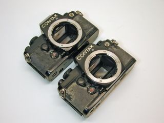Two (2) Contax 139 Quartz Camera Bodies.  As - Is.  Wysiwyg