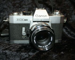 Canon Ex Auto Ql 35mm Slr Film Camera,  Canon Ex 50mm 1:1.  8