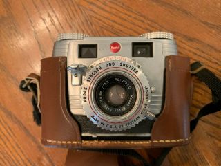 Vintage Kodak Signet 35 Camera W/ Brown Leather Case