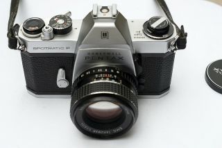 Honeywell Pentax Spotmatic F Camera With Smc Takumar 50mm F/1.  8 Lens