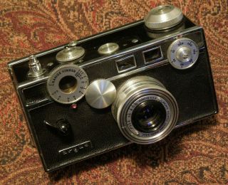 Vintage 1950 Argus C3 The Brick Range Finder Camera Leather Case 35mm Film