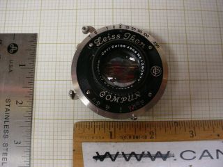Carl Zeiss Jena F4.  5/10.  5cm Tessar Lens In Zeiss Ikon Compur Shutter