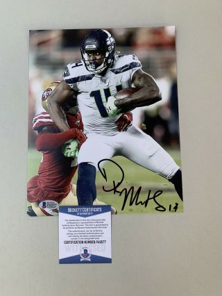 Dk Metcalf Signed 8x10 Picture Seattle Seahawks Bas Beckett Autographed Pic