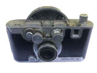 Wollensak Mercury Ii Cx 35mm 1/2 Frame Camera W/ Tricor F3.  5 Anastigmat Lens