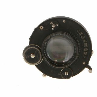 Vintage Steinheil Munchen 13.  5cm F/4.  5 Unofokal Medium Format Lens - Ug