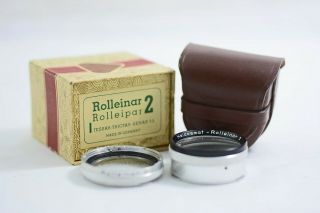 Vintage Rollei Rolleiflex Tlr Camera Bay I Rolleinar 2 Lens
