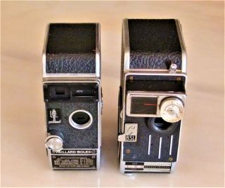 2x Bolex Paillard 8mm Movie Camera (l8,  C8sl).  Near.