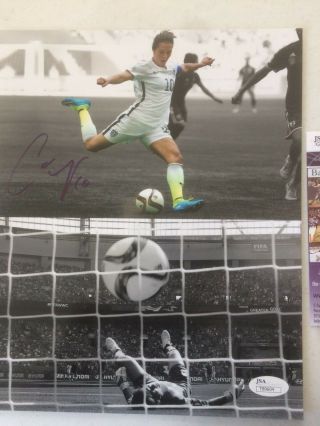 Carli Lloyd Autographed/signed Usa Soccer 8x10 2015 World Cup Goal Jsa Authentic