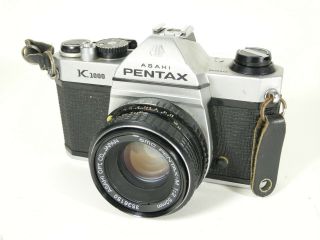 Pentax K1000 35mm Slr Camera With 50mm F2 Lens