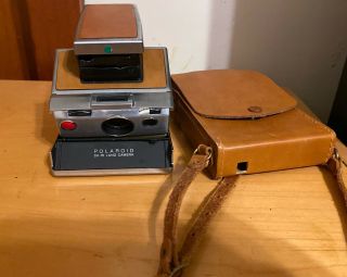 Polaroid Land Camera Sx - 70 With Hard Leather Case
