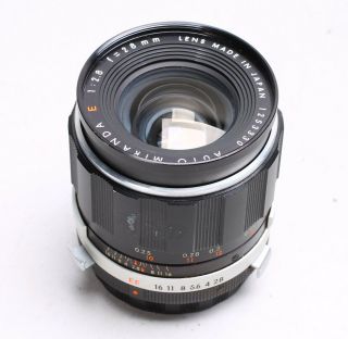 Auto Miranda E 28mm F/2.  8 Fast Prime Wide Angle Lens No.  1253330