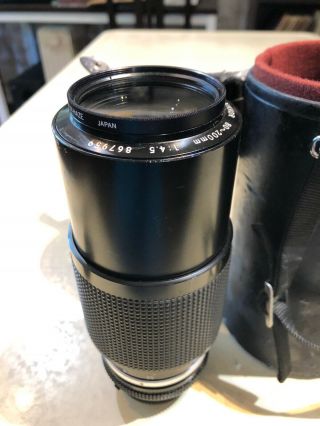 Zoom - Nikkor 80 - 200 f1:4.  5 mm lens for Nikon F 2