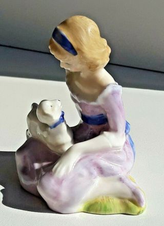 Vintage Retired Royal Doulton Figurine ' Mary Had a Little Lamb ' HN 2048 Lovely 3