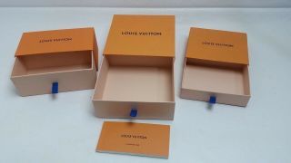 Three vintage Louis Vuitton empty gift boxes 2