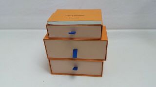Three vintage Louis Vuitton empty gift boxes 3
